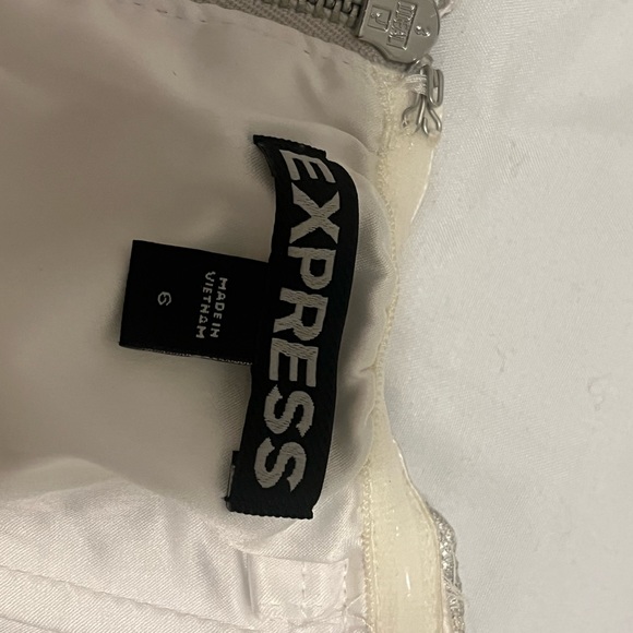 SILVER STRAPLESS DRESS - Picture 3 of 3